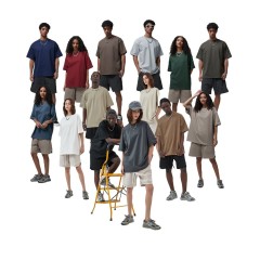 FLEXI APPAREL 385G heavyweight cotton t-shirts in multiple colors featuring an oversized boxy fit for streetwear brands