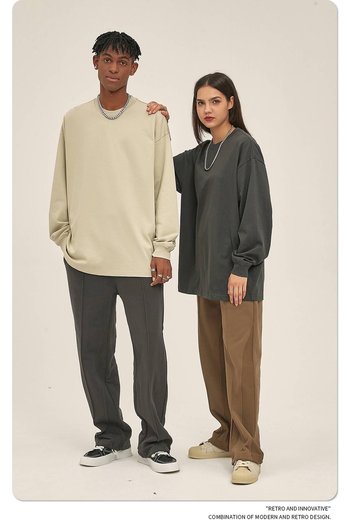 FLEXI APPAREL 305G Heavyweight Long Sleeve T-Shirt | Premium Oversized Blank