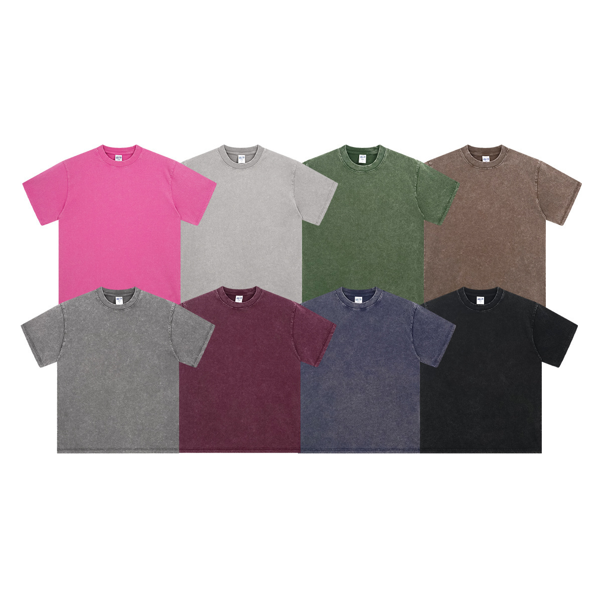 FLEXI APPAREL 275G Snow Wash Distressed T-Shirt - Classic Regular Fit