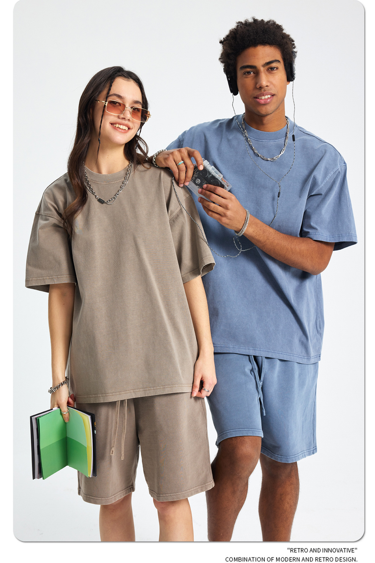 250G Vintage Acid Wash T-Shirt | Premium Boxy Fit Blank Tee