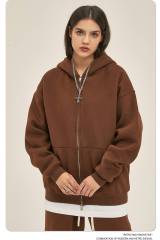 Heavyweight Fleece 350G Two-Way Zip Hoodie