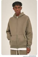 Heavyweight Fleece 350G Two-Way Zip Hoodie