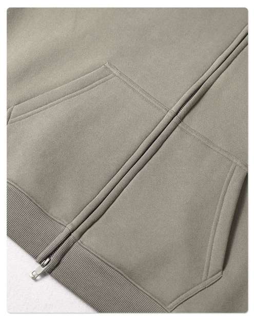 Heavyweight Fleece 350G Two-Way Zip Hoodie
