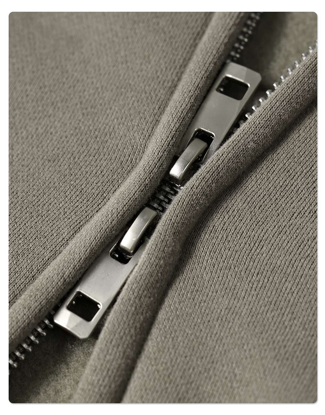 Heavyweight Fleece 350G Two-Way Zip Hoodie