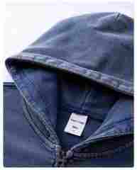 430GSM 100% Cotton Heavyweight Zip-Up Hoodie | Vintage Wash French Terry Tracksuit