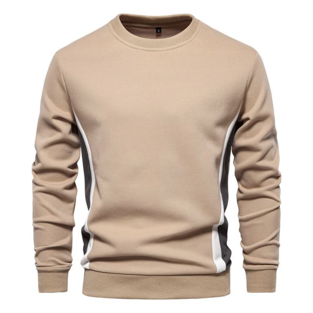 Premium Casual Slim Fit Crew Neck - Curved Panel Athletic Sweatshirt