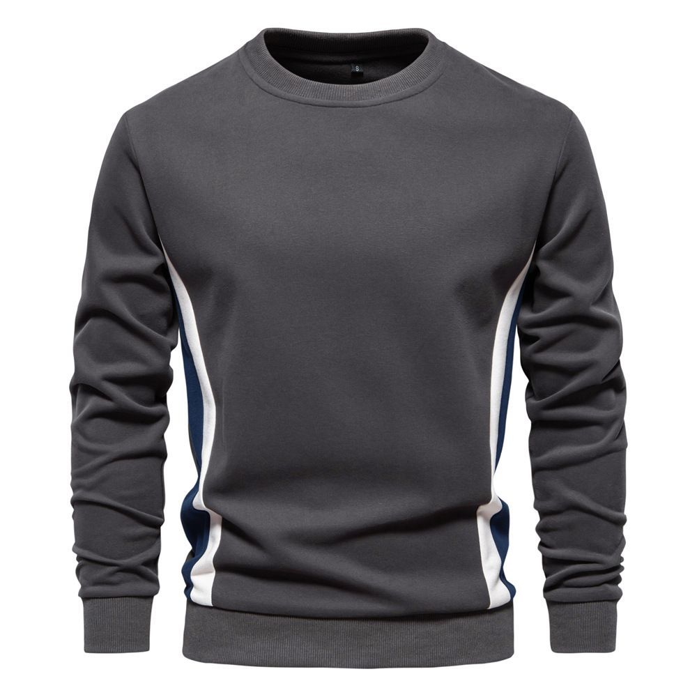 Premium Casual Slim Fit Crew Neck - Curved Panel Athletic Sweatshirt