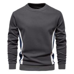 Premium Casual Slim Fit Crew Neck - Curved Panel Athletic Sweatshirt