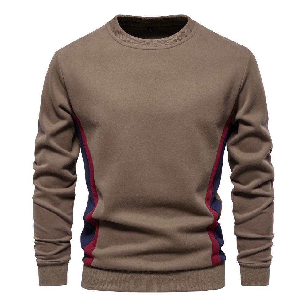 Premium Casual Slim Fit Crew Neck - Curved Panel Athletic Sweatshirt