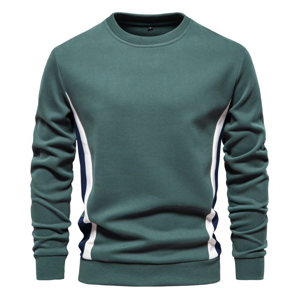 Premium Casual Slim Fit Crew Neck - Curved Panel Athletic Sweatshirt