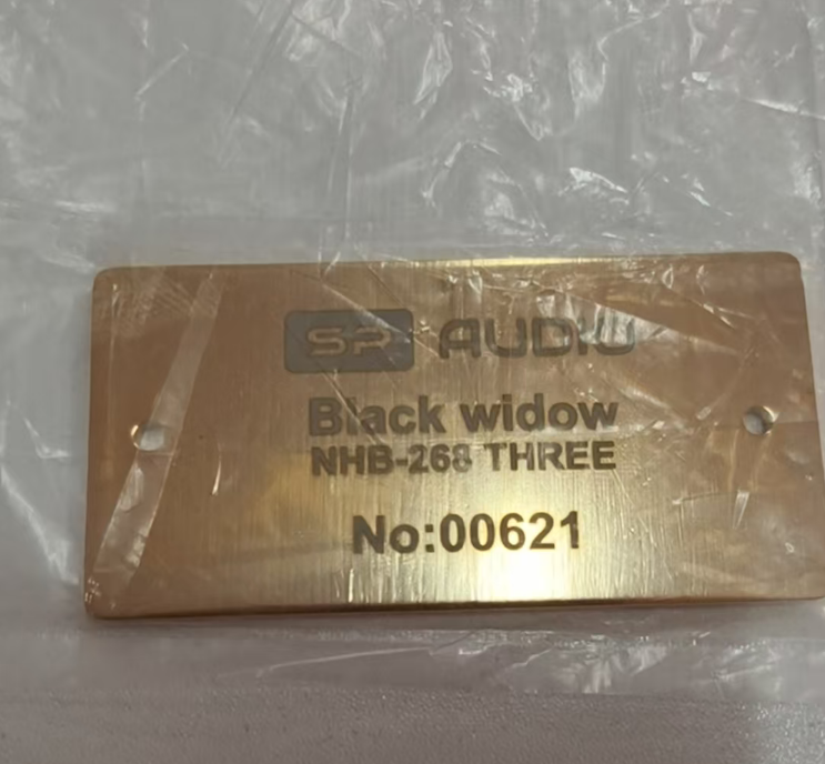 Black Widow DarTZeel NHB-268 three NO Feedback Fully Balanced Post Amplifier :260W RMS,8Ω, 420W RMS,4Ω