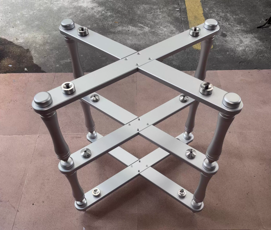 New Edinburgh rack audio enthusiast hifi rack, power amplifier rack, audio cabinet shelf silver black
