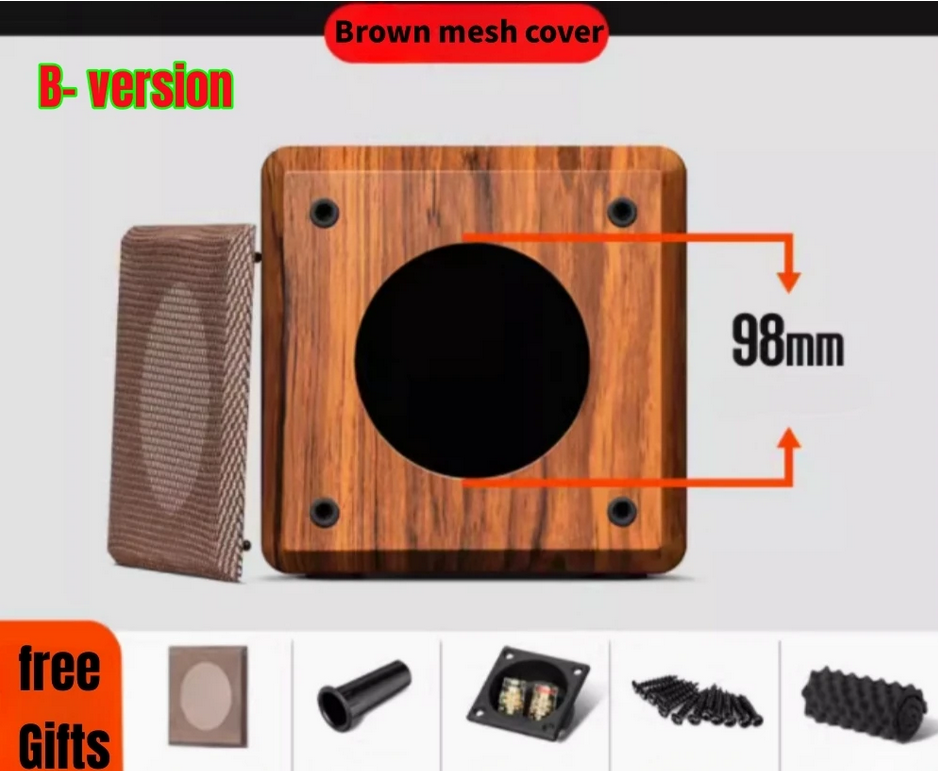 DIY Audio Modification, M2-4 inch Car/Home Subwoofer Box Body, Passive Audio Subwoofer Empty Box, Subwoofer Wooden Housing
