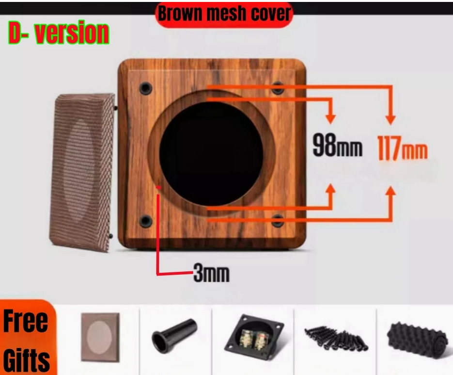 DIY Audio Modification, M2-4 inch Car/Home Subwoofer Box Body, Passive Audio Subwoofer Empty Box, Subwoofer Wooden Housing
