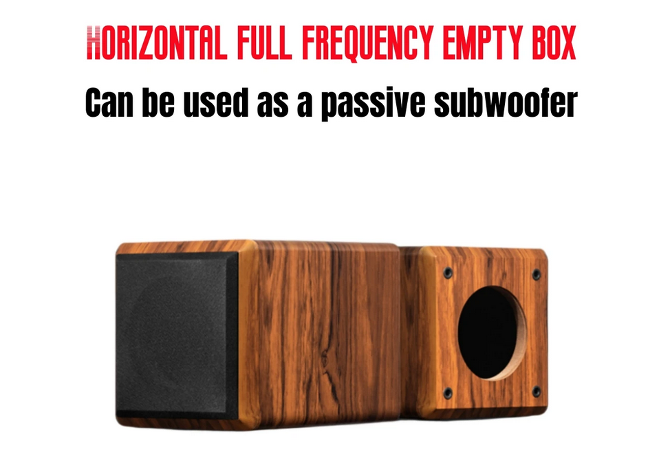 DIY Audio Modification, M2-4 inch Car/Home Subwoofer Box Body, Passive Audio Subwoofer Empty Box, Subwoofer Wooden Housing
