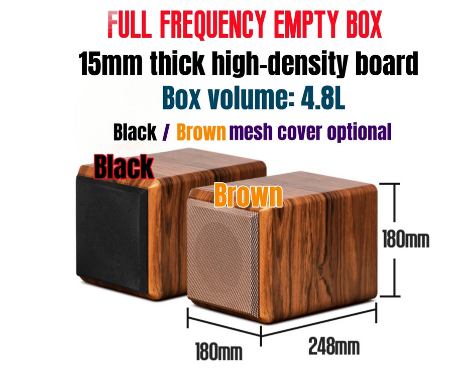 DIY Audio Modification, M2-4 inch Car/Home Subwoofer Box Body, Passive Audio Subwoofer Empty Box, Subwoofer Wooden Housing