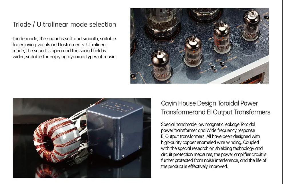 brand new and factory-sealed Cayin MT-45MK3 Bluetooth Vacuum Tube Integrated Amplifier