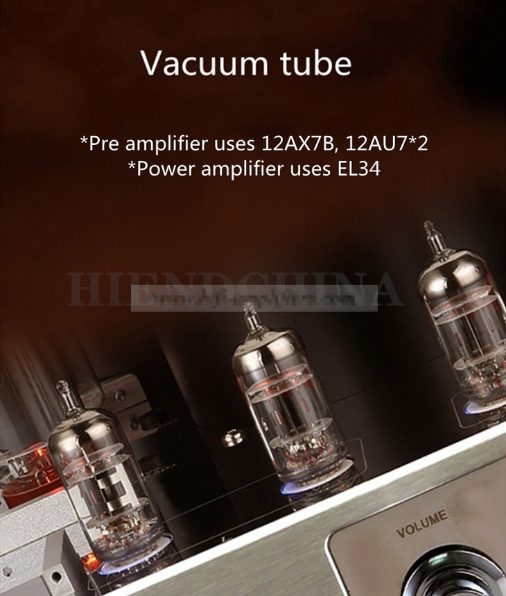 YAQIN MC-13S Integrated Hifi Stereo EL34 Vacuum Tube Push-pull Amplifier Output Power 40 Watt *2 MC13S