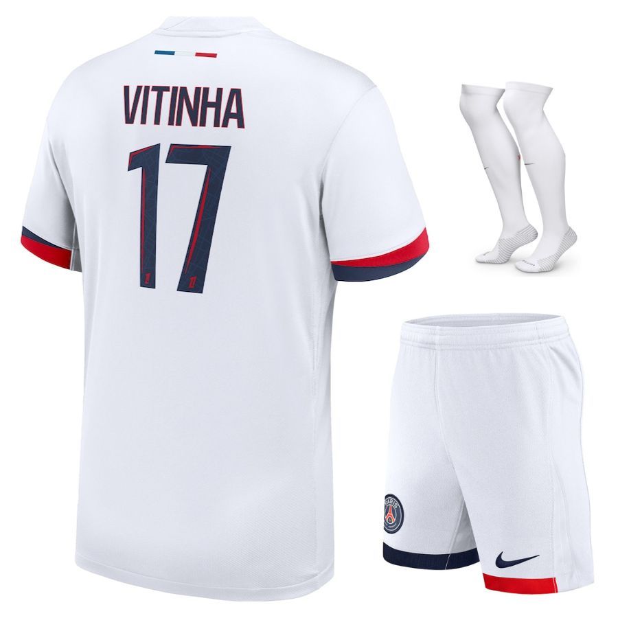 Maillot Kit Enfant PSG Exterieur 2025 2026 Vitinha
