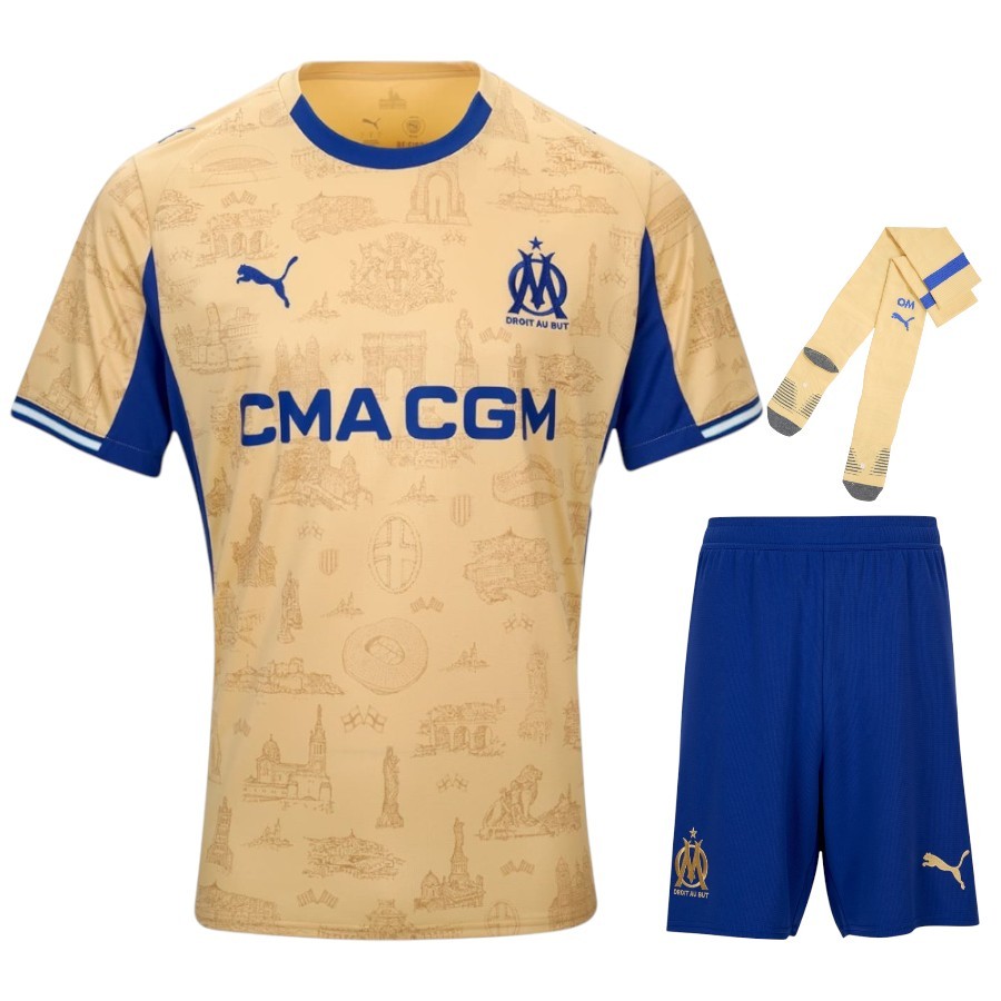 Maillot Kit Enfant OM Fourth 2025 2026