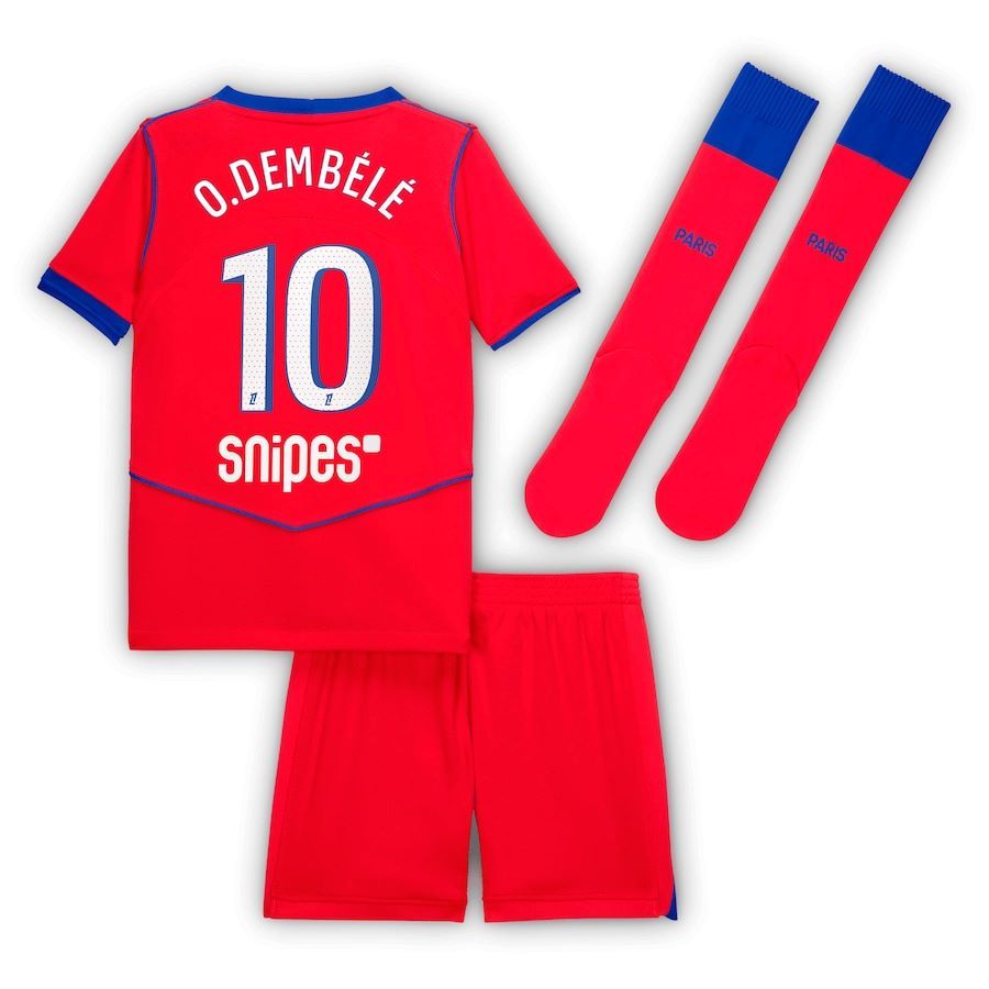 Maillot Kit Enfant PSG Third 2025 2026 Dembélé