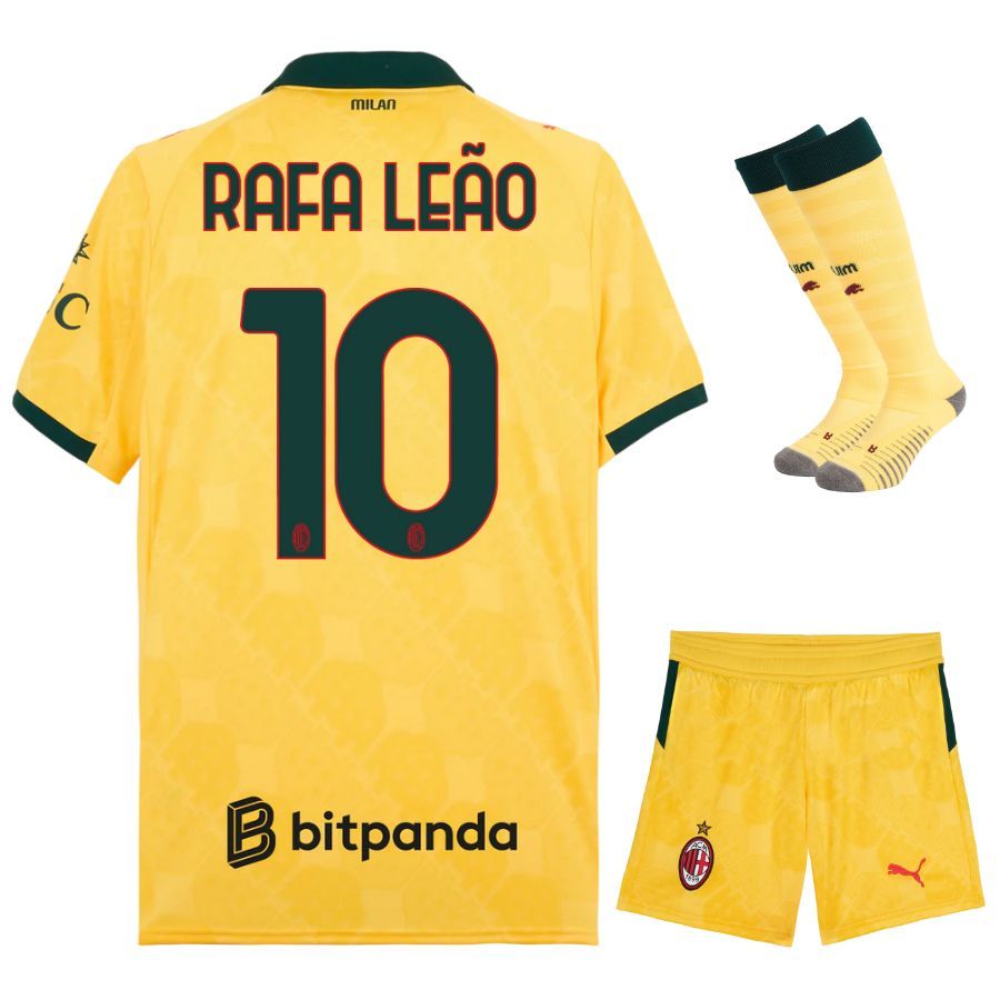 Maillot Kit Enfant Milan AC Third 2025 2026 Rafa Leao