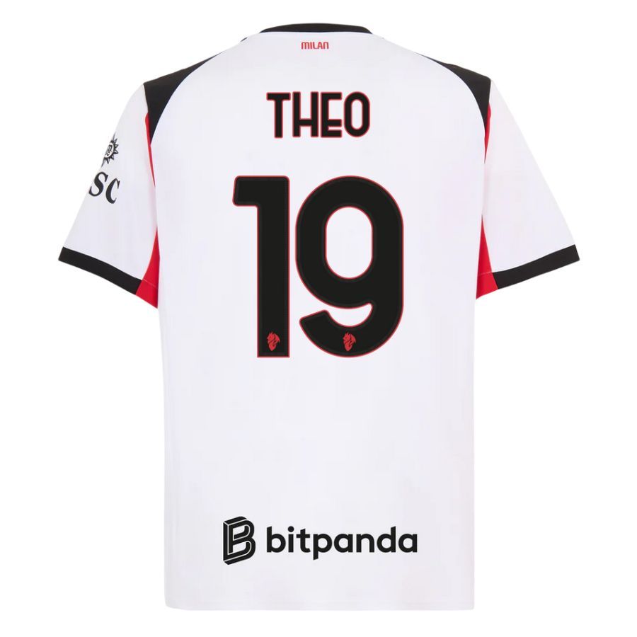 Maillot Kit Enfant Milan AC Exterieur 2025 2026 Theo