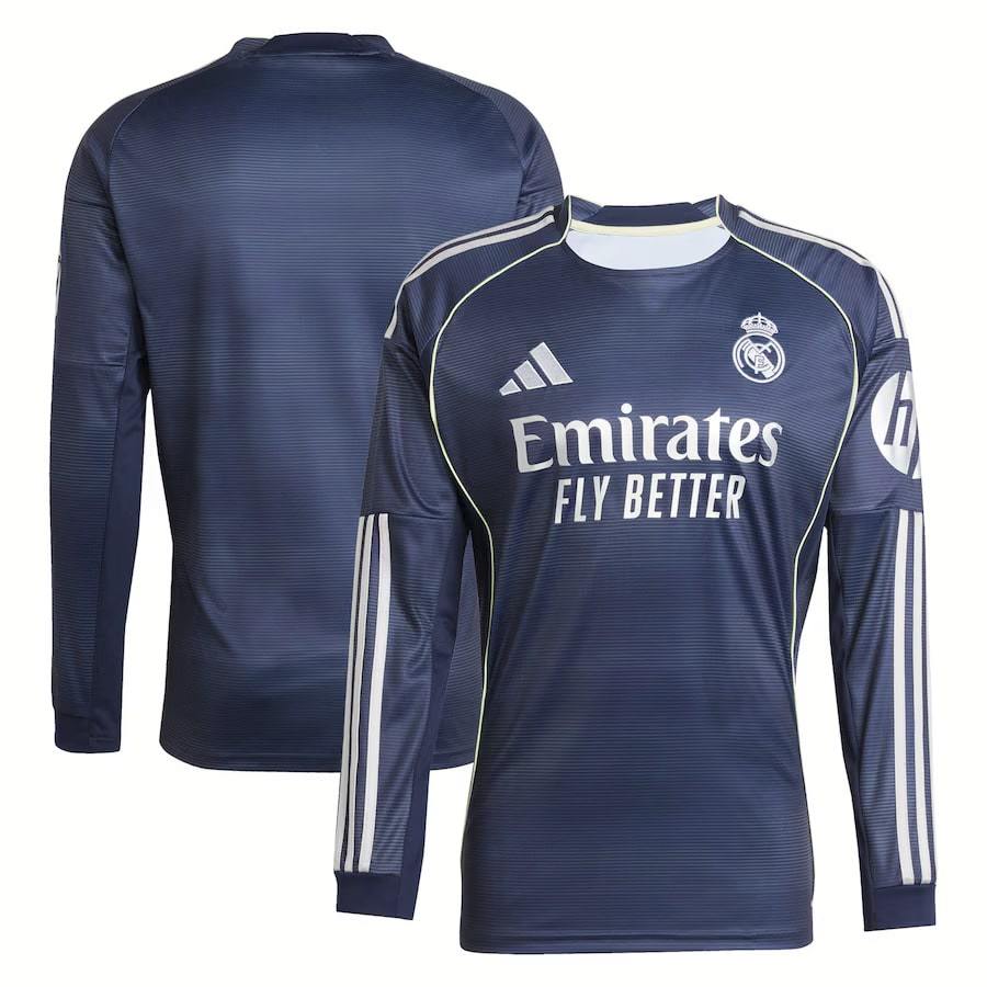Maillot Real Madrid Exterieur 2025 2026 Manches Longues