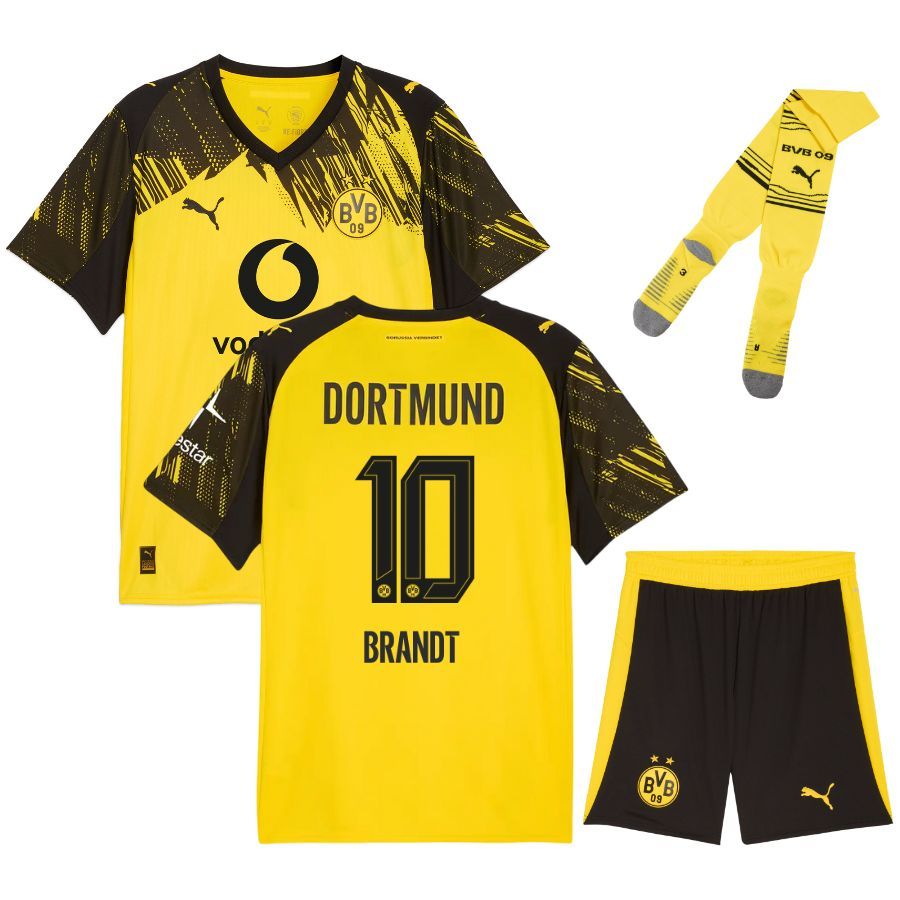 Maillot Kit Enfant BVB Dortmund Domicile 2025 2026 Brandt