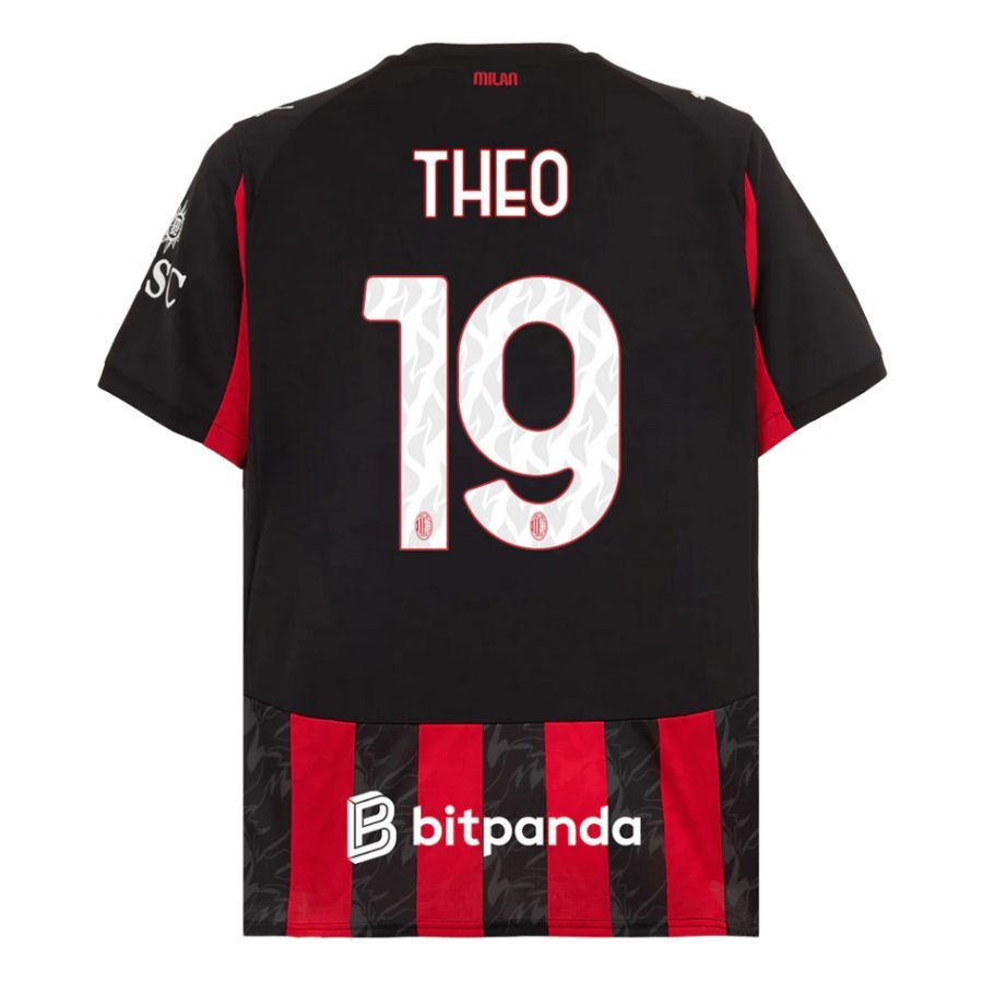 Maillot Milan AC Domicile 2025 2026 Theo