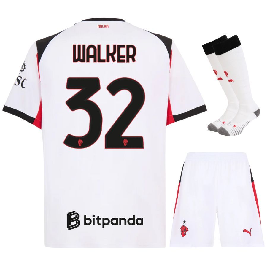Maillot Kit Enfant Milan AC Exterieur 2025 2026 Walker
