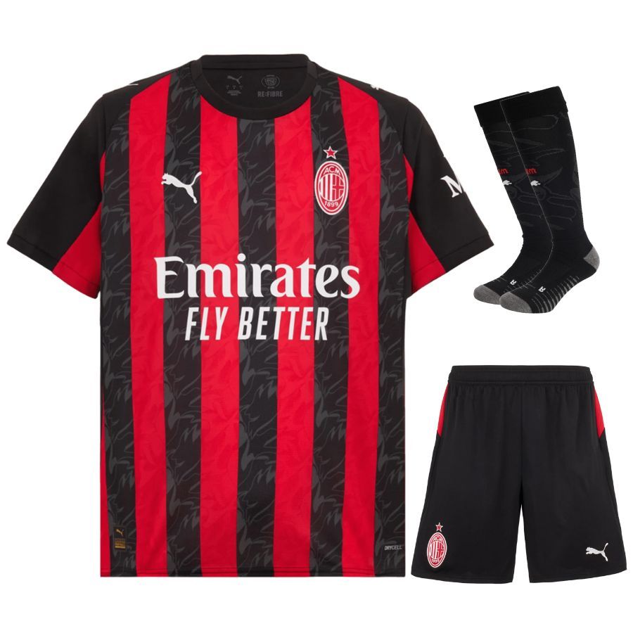Maillot Kit Enfant Milan AC Domicile 2025 2026