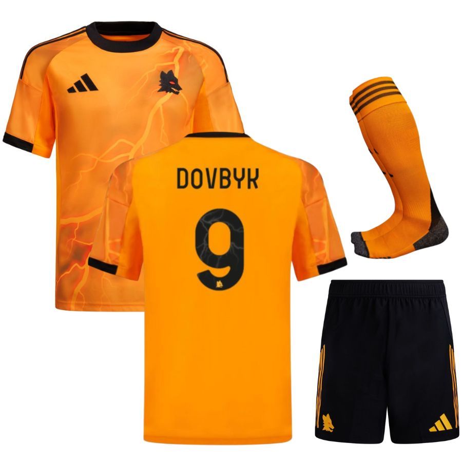 Maillot Kit Enfant AS Roma Exterieur 2025 2026 Dovbyk