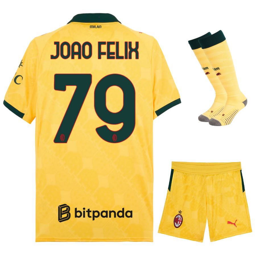 Maillot Kit Enfant Milan AC Third 2025 2026 Joao Félix