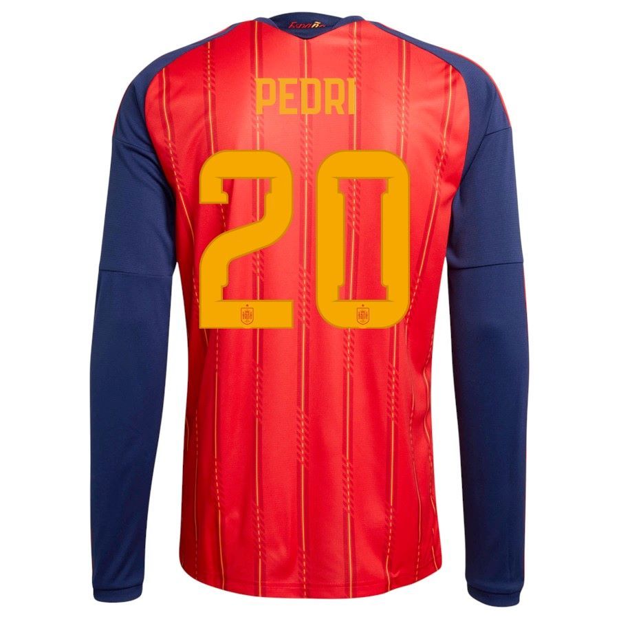 Maillot Espagne Domicile 2026 2027 Pedri Manches Longues