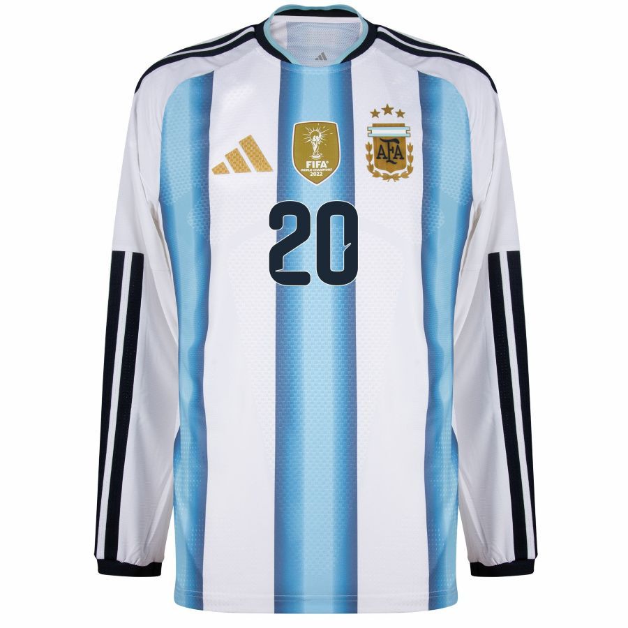 Maillot Argentine Domicile 2026 2027 Mac Allister Manches Longues