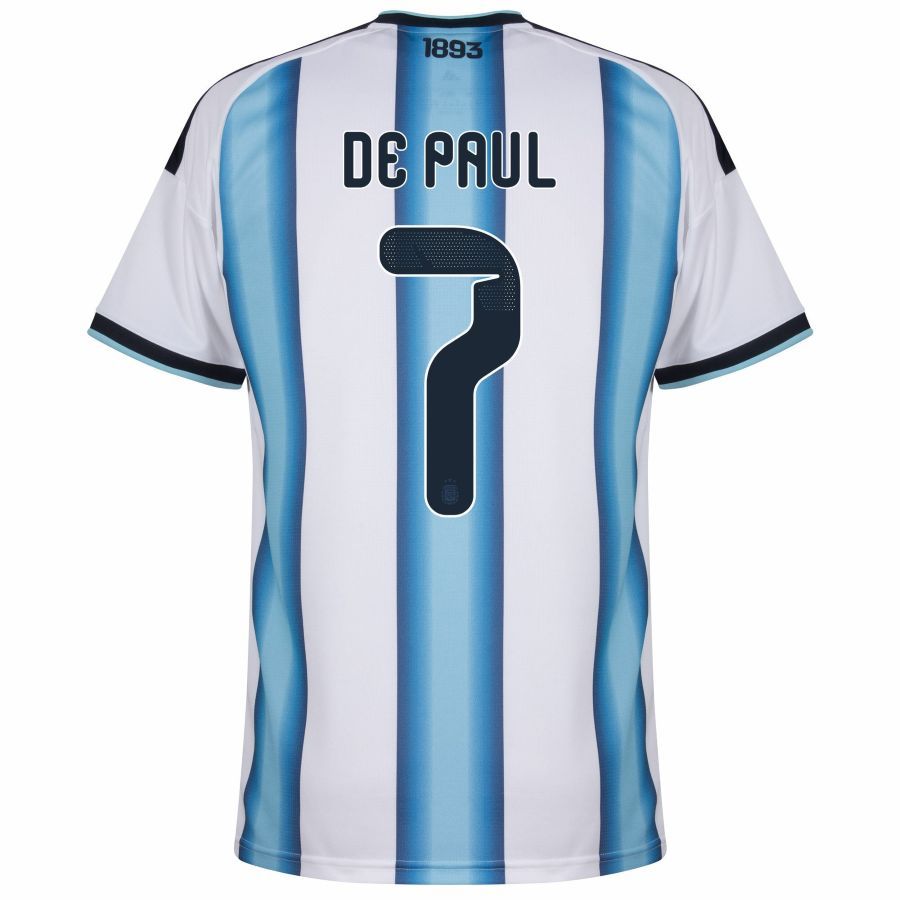 Maillot Argentine Domicile 2026 2027 De Paul