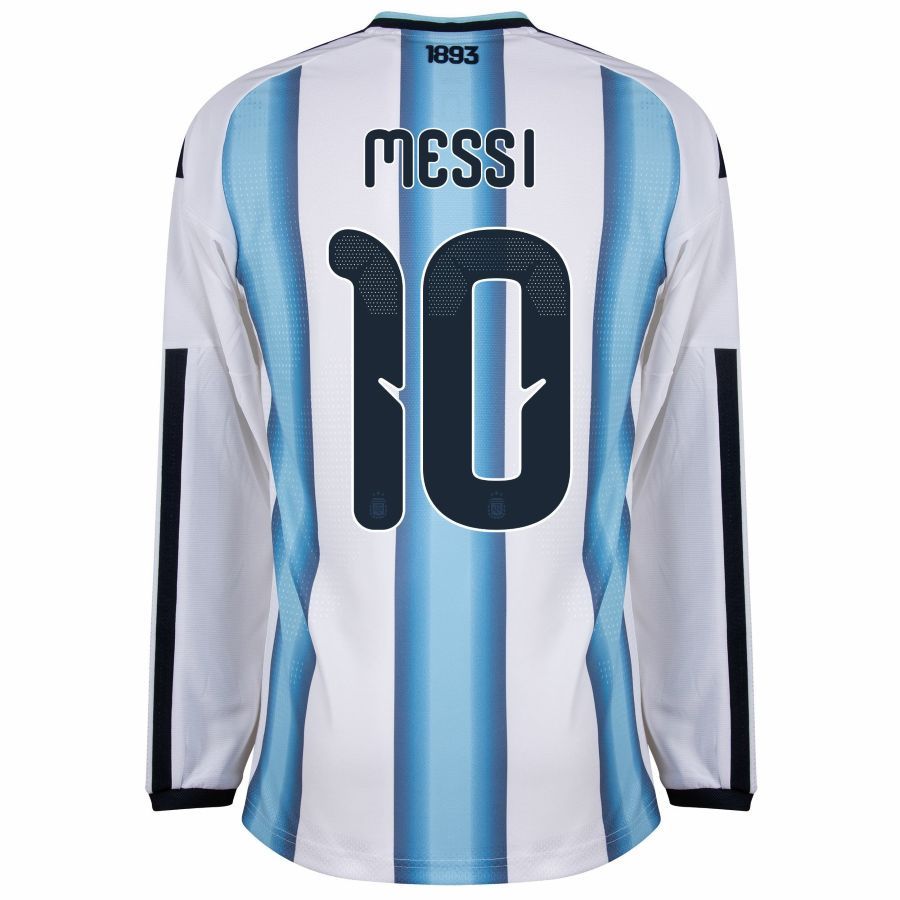 Maillot Argentine Domicile 2026 2027 Messi Manches Longues