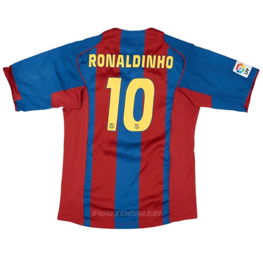 Maillot Barca Domicile 2004 2005 Ronaldinho
