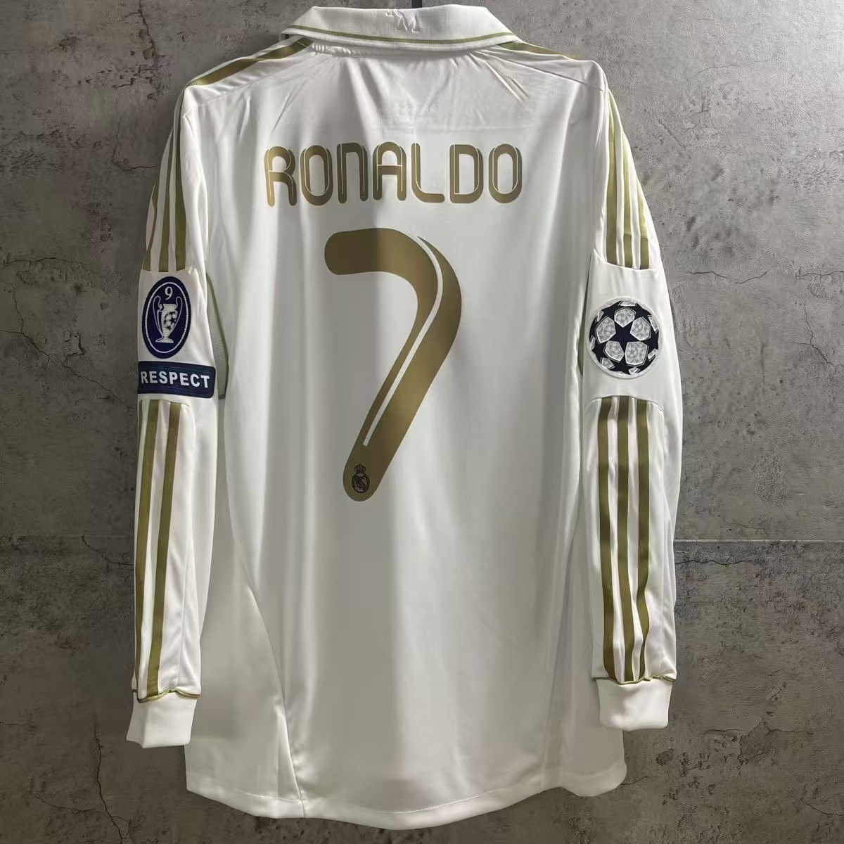 11/12 Real Madrid home jersey long sleeved UCL 7 # Ronaldo