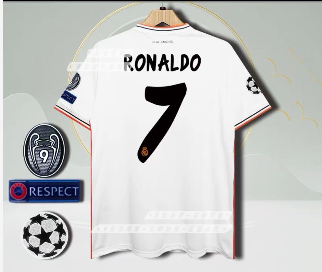 13/14 Real Madrid home jersey UCL 7 # Ronaldo