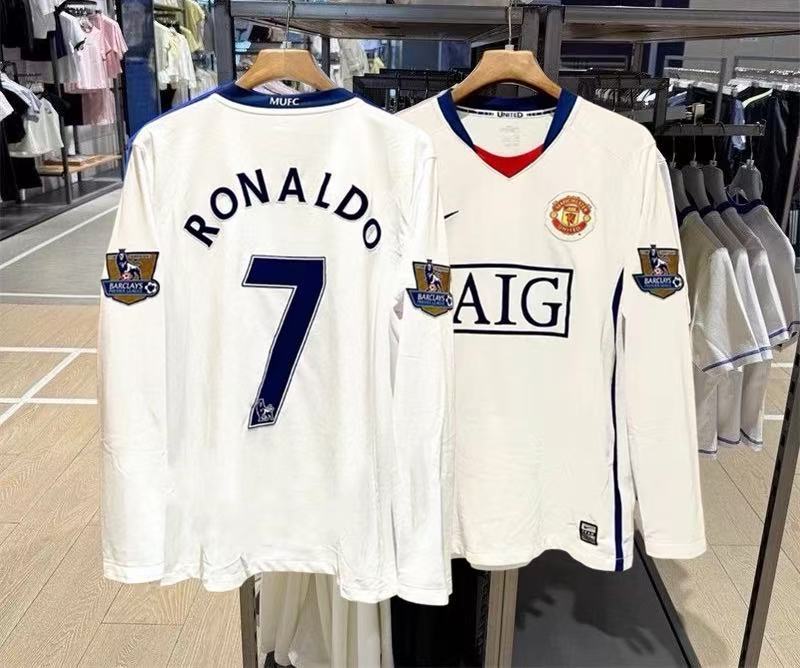 08/09 Manchester United away long sleeves jersey # 7 Ronaldo