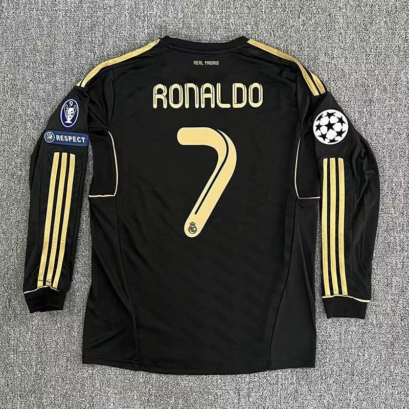 11/12 Real Madrid away jersey long sleeved UCL 7 # Ronaldo