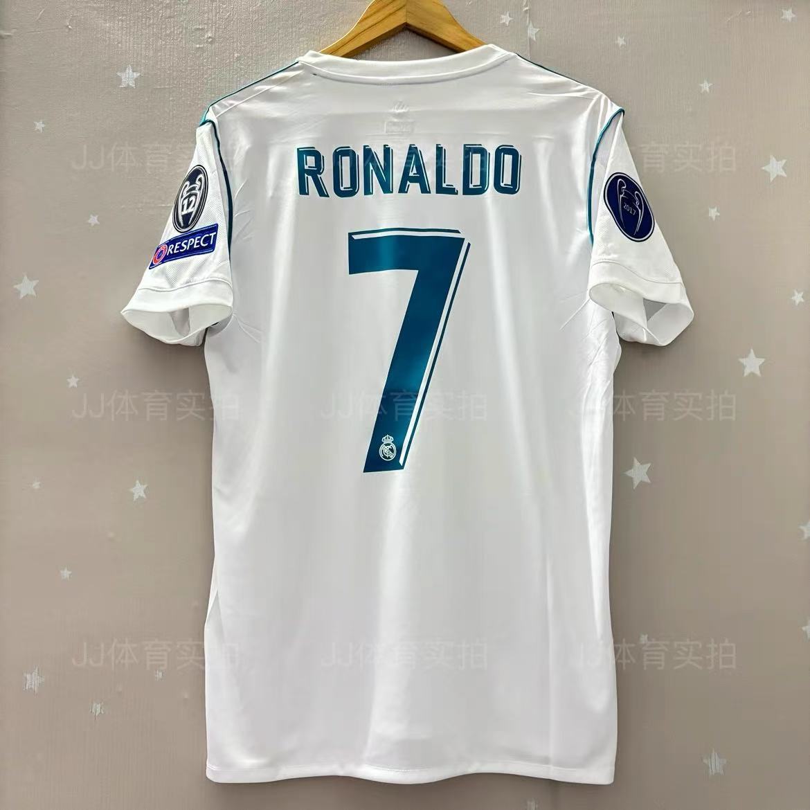 17/18 Real Madrid home jersey UCL 7 # Ronaldo