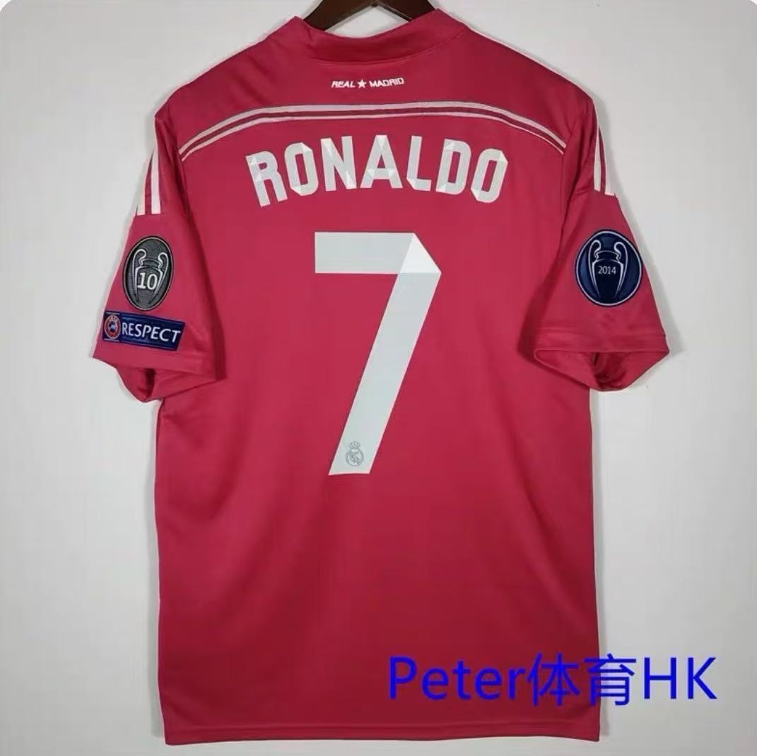 14/15 Real Madrid away jersey UCL 7 # Ronaldo
