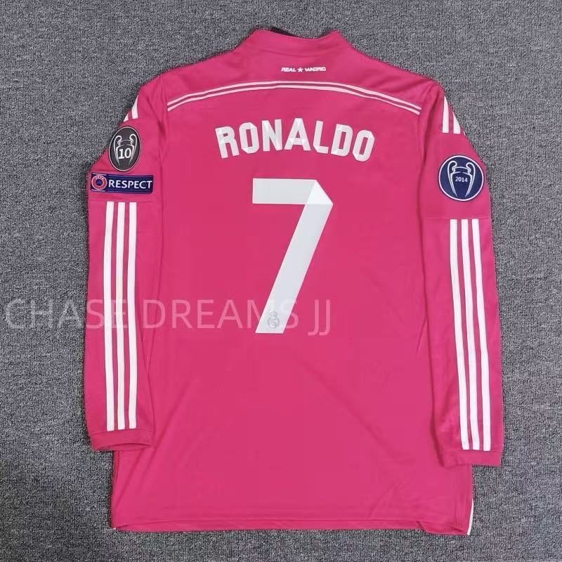 14/15 Real Madrid away jersey long sleeves UCL 7 # Ronaldo