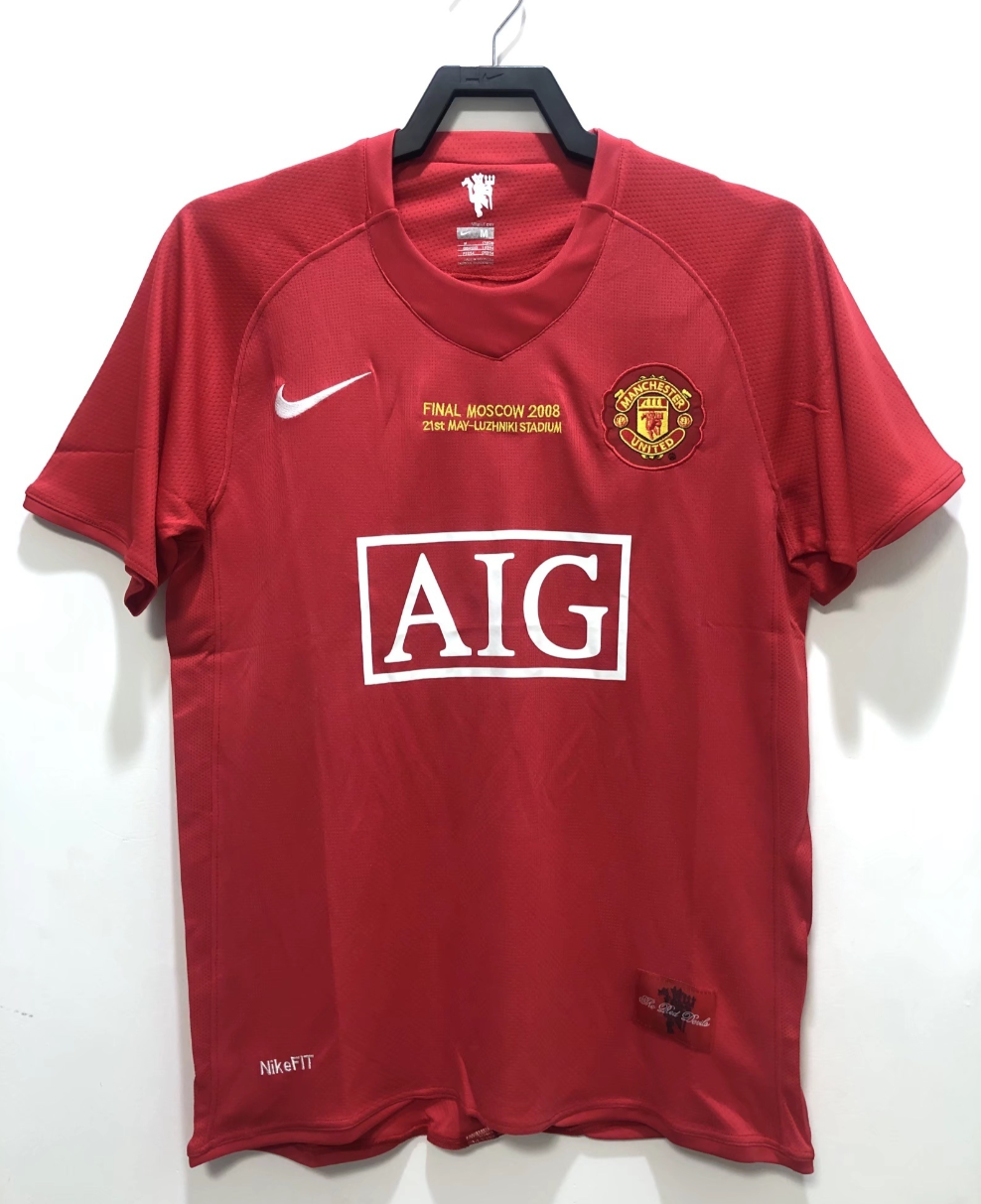 07/08 Manchester United home UCL jersey # 7 Ronaldo
