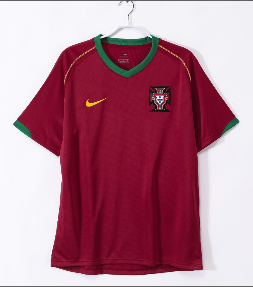 2006 Portugal home jersey World Cup 17 # Ronaldo