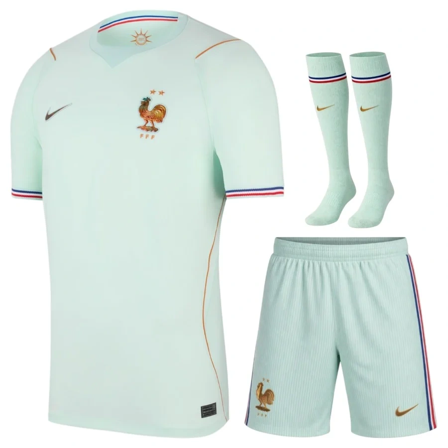 Maillot Kit Enfant Equipe de France Vert Coupe du Monde 2026