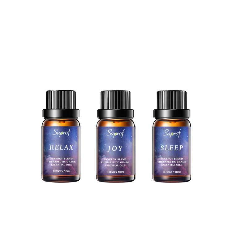 OEM Private Label Therapeutic Grade10ml 3pcs Relaxing Joy Good Sleeping Blend Essential Oil Set